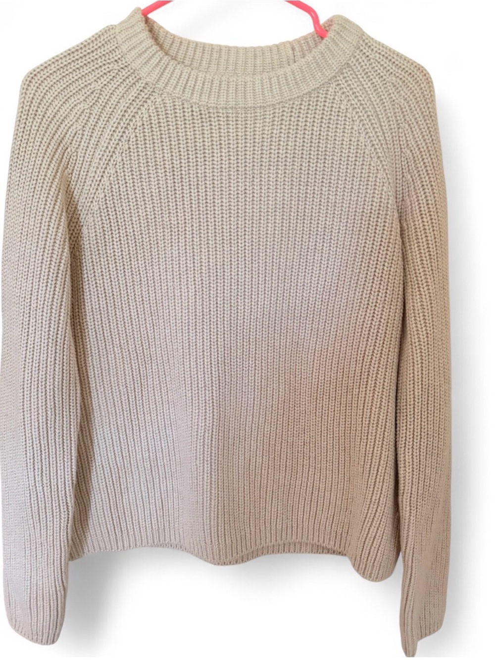 Classic Women's Crewneck Sweater in Beige